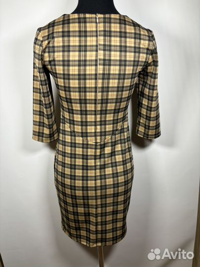 Платье в клетку 44