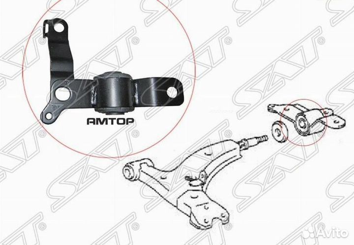 SAT ST4807612031 ST4807612031 SAT Сайлентблок LR п