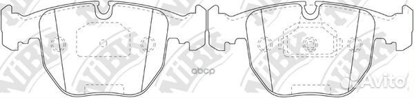 Колодки пер. BMW Е38, E39, X5 3.0-4.4 PN0401 NiBK