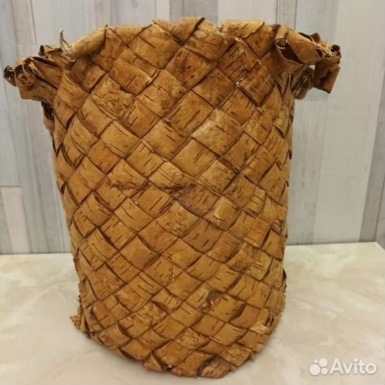 Короб берестяной старинный