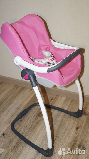 Стульчик переноска Smoby MC&Quinny для куклы 3 в 1