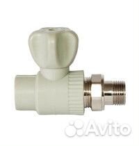 Кран радиатора Valflex d20мм х 1/2дюйма (полипропи