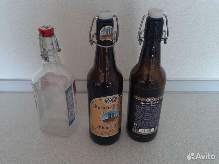 Бутыли стеклянные