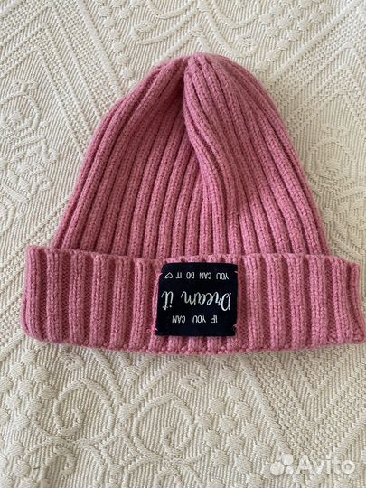 Шапка женская розовая