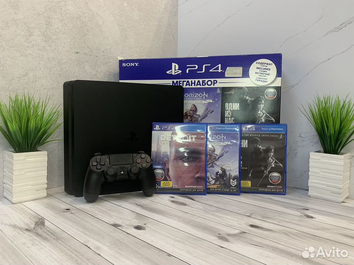 Идеальная Sony PS4 Slim 1 TB / 2208B / Гарантия
