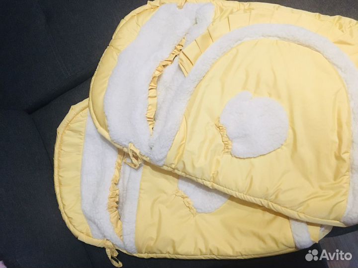 Конверт зимний на овчине(для двойни)