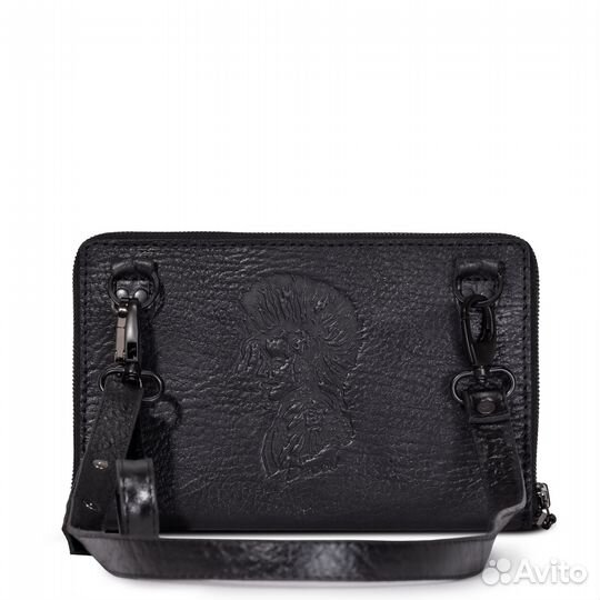 Кошелёк кожаный - skull (0149.21) dagon