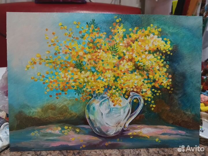 Картина Букет мимозы