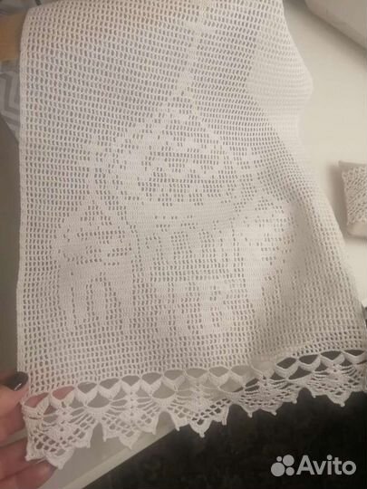 Кружево, салфетки крючком, handmade