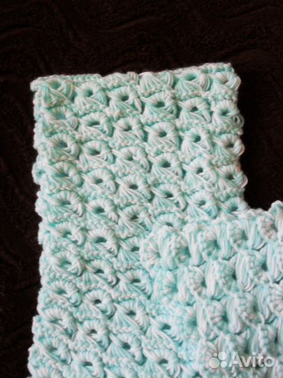 Двухцветный кружевной шарф