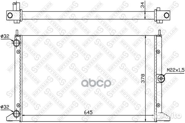 10-26573-SX радиатор системы охлаждения VW Sha