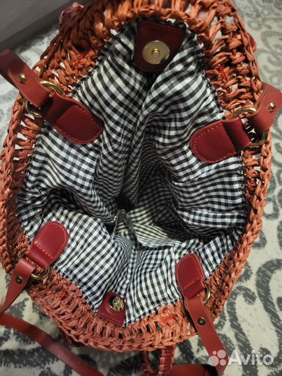 Сумка шоппер соломенная