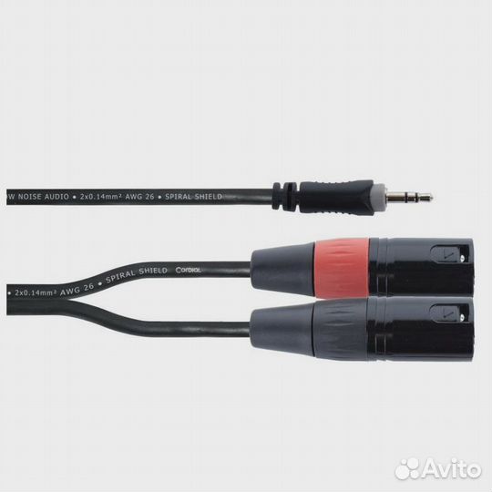 Кабель аудио Cordial EY 3 WMM