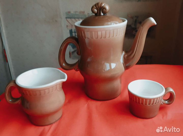 Кофейный керамический сервиз зик Конаково СССР