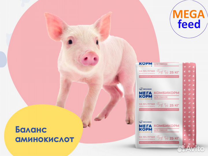 Мегакорм комбикорм для с/х животных птиц