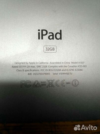iPad model А1337