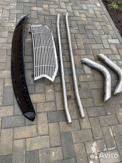 Защита заднего бампера решетка радиатора