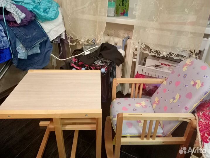 Трансформер стульчик деревянный