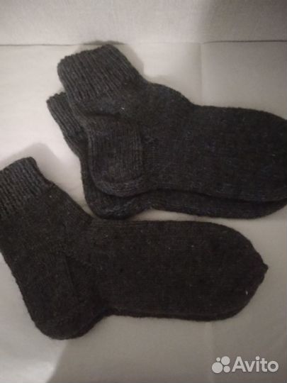 Носки мужские шерстяные, ручная работа