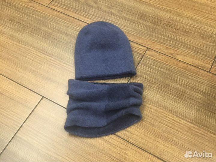 Кашемировые шапка и снуд