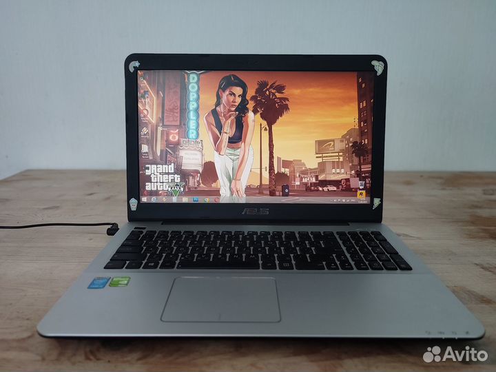 Игровой ноутбук asus 2видеокарты/8gb