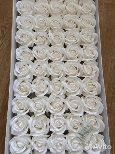 Мыльные розы в коробке