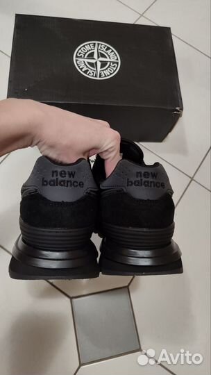 Кроссовки New Balance 574 Stone Island, нат.замша