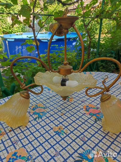 Люстра потолочная подвесная бу