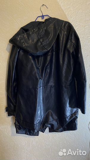 Куртка Тренч stone island кожаный