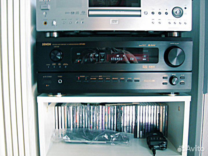 AV ресивер Denon 2802; CD/DVD плеер Denon 800