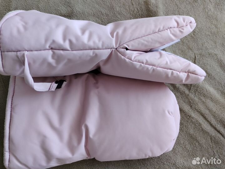 Зимний конверт в коляску мимими + муфта для рук