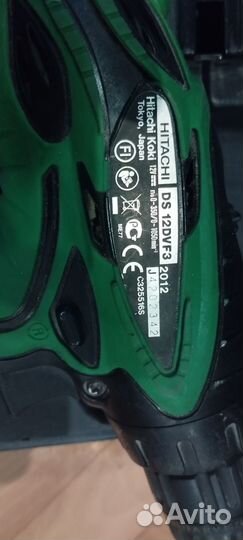 Шуруповерт hitachi ds12dvf3