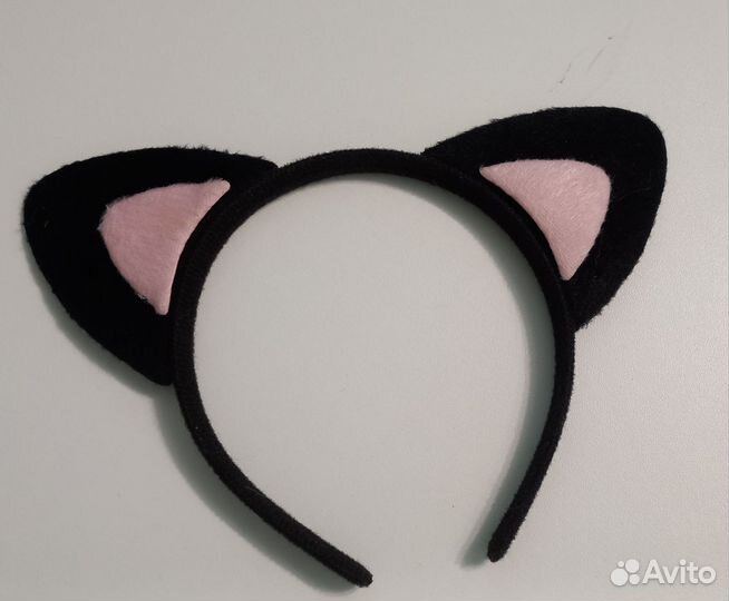 Ободок с ушками (кошка)