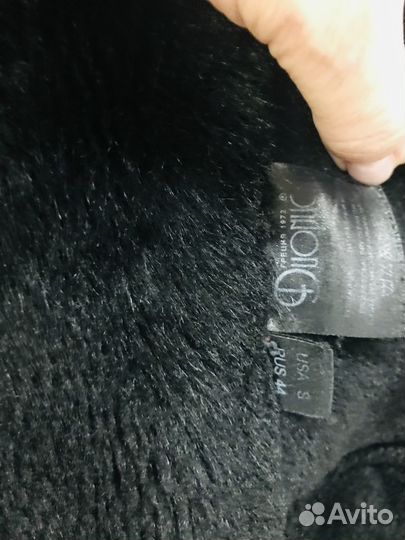 Дублёнка женская чёрного цвета