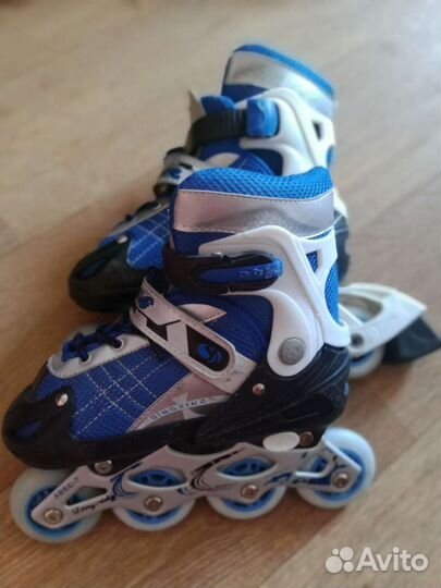 Ролики раздвижные, шлем, защита