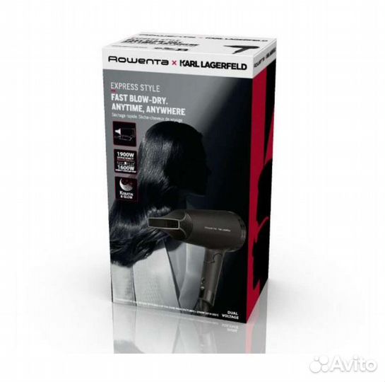 Фен rowenta & karl lagerfeld (новый)