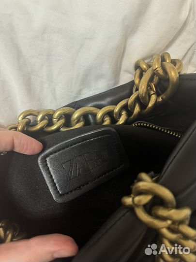 Сумка Zara натуральная кожа