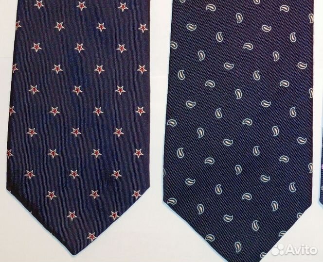 Галстуки синие брендовые