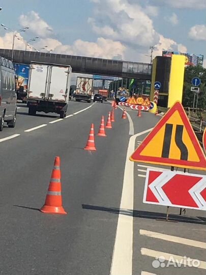 Выгородка с машиной прикрытия МКАД