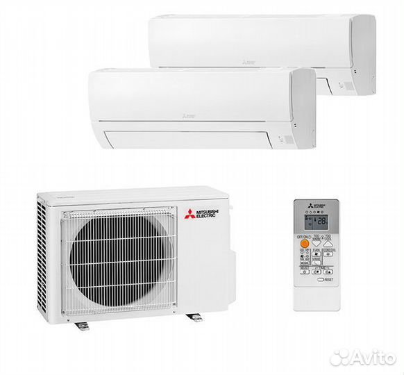 Мульти-сплит система MXZ-2HA40VF+MSZ-HR25VF*2