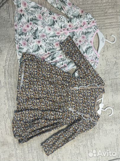 Платье для двойни 98