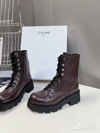 Женские ботинки celine triomphe rangers