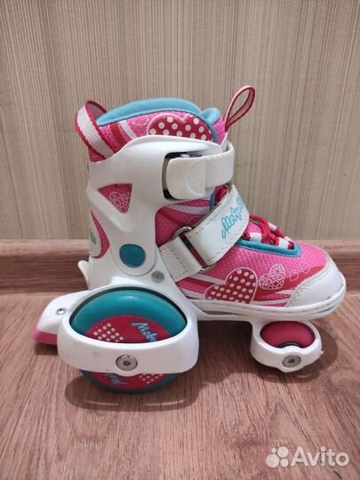 Роликовые коньки детские раздвижные