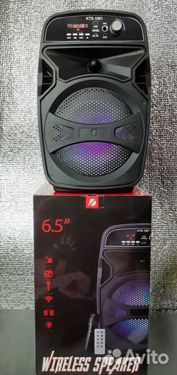 Колонка Speaker Портативная Микрофон Fm Подсветка