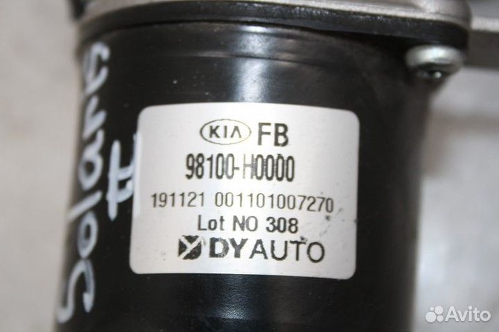 Моторчик стеклоочистителя передний hyundai solaris