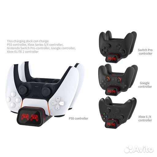 Зарядная станция для геймпада PS5/xbox S/X N-S