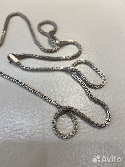 Серебряная цепочка с крестиком б/у 23 гр