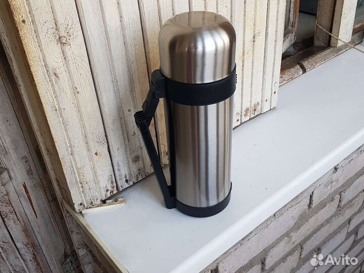 Термос с широким горлом 1,5л сталь