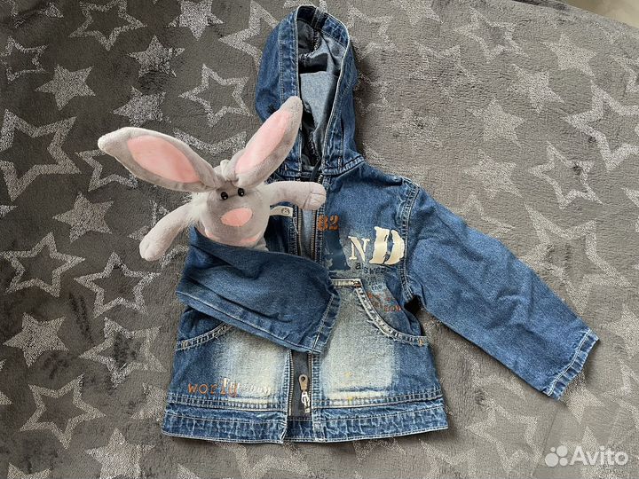 3 костюма на мальчика, джинсовка, пакет вещей