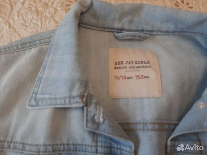 Джинсовая жилетка для девочки